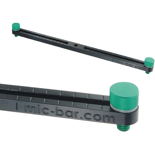 Microtech Gefell Microphone Bar Basic AB 57 CM with 2 Screws (Black Anodised)