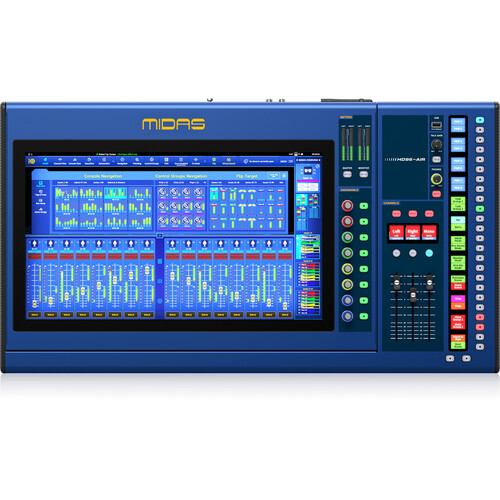Midas HD96-AIR-CC-TP Live Digital Console with 21" Touchscreen, and Road Case
