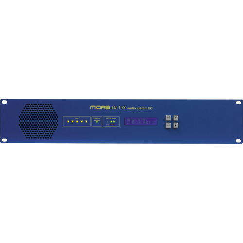 Midas DL153 - Stagebox with 16 MIDAS Mic Preamps and Dual-Redundant AES50 Networking