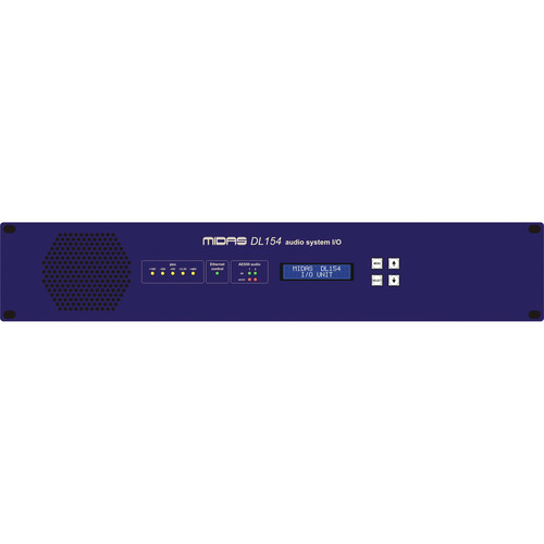 Midas DL154 - Stagebox with 8 MIDAS Mic Preamps and Dual-Redundant AES50 Networking