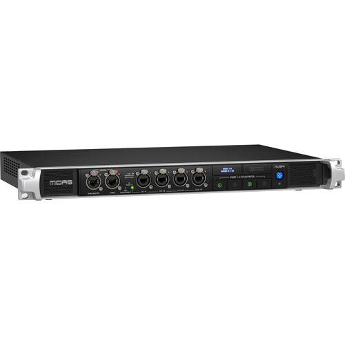 Midas HUB4 Monitor System Hub with 4 PoE Ports for Personal Mixers or Compatible Stage Boxes