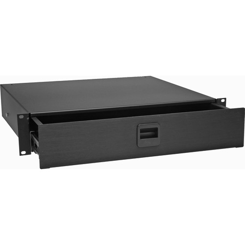 Middle Atlantic D2 2-Space Rack Drawer (Black, 2 RU)