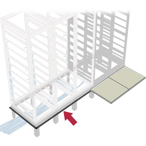 Middle Atlantic GANGLE Series 3-Bay Raised Floor Support Angles for 36" Deep Racks