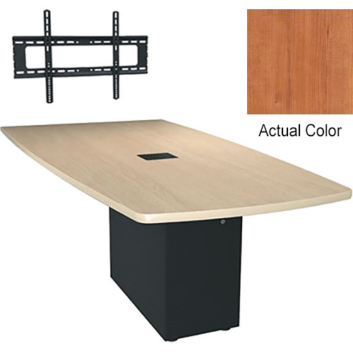 Middle Atlantic Hub Angle Shaped Work-surface (72", Thermolaminate Finish, Hazelnut Maple)