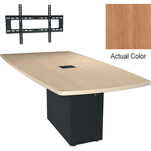 Middle Atlantic Hub 96" Angle Shaped Work-surface (Thermolaminate Finish, Fenelon)