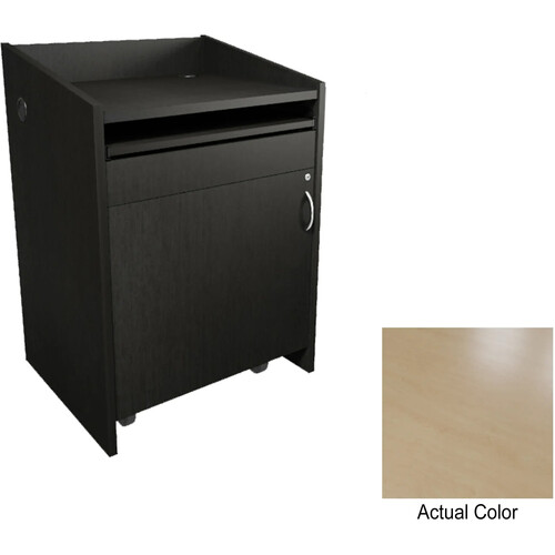 Middle Atlantic L2 Lectern/28Wx25"D/ with Connectivity and FlipShelf (Kensington Maple)