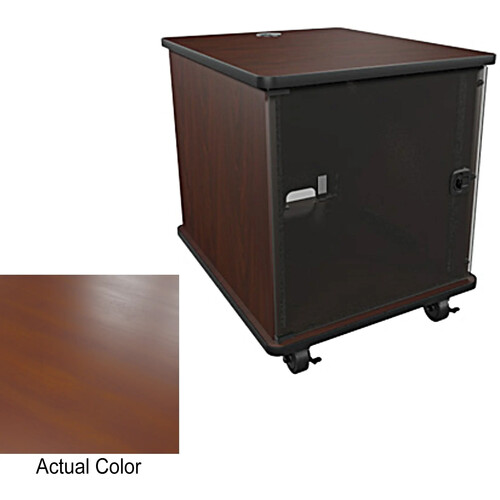 Middle Atlantic MFR-1227E0 MFR Series Mobile Furniture Rack (Biltmore Cherry, 12 RU)