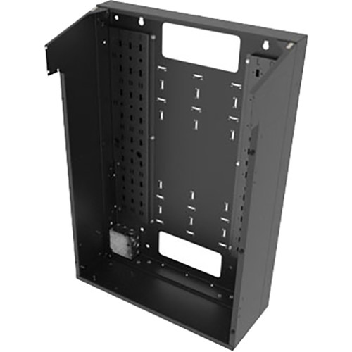 Middle Atlantic VWM Series Split Door Back Pan (42" Height, 16" Depth, Black Finish)