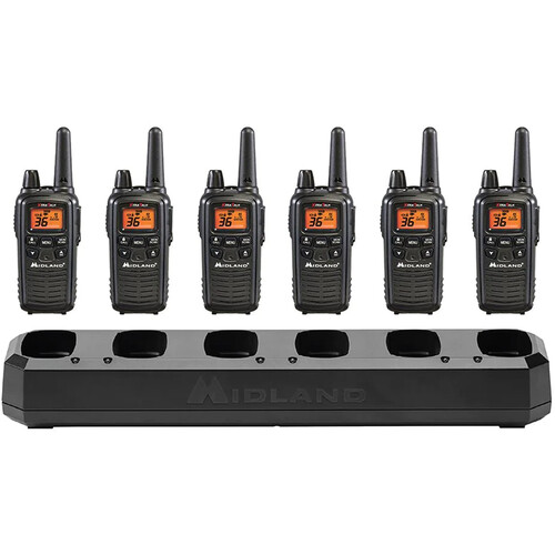 Midland BizTalk FRS LXT600BBX6 Business Radio Bundle with Multi-Unit Charger (6-Pack)