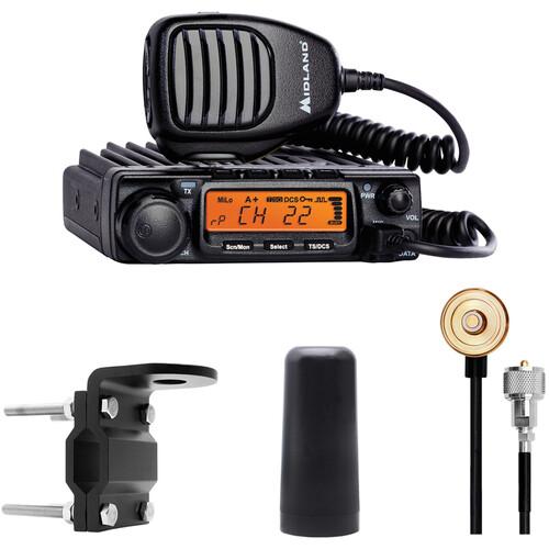Midland MXT400VP3 Bundle with MXT400 MicroMobile Radio & MXTA25 3 dB Antenna