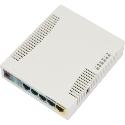 MikroTik 2.4GHz 600MHz 5Xlan 802.11Bgn Poe