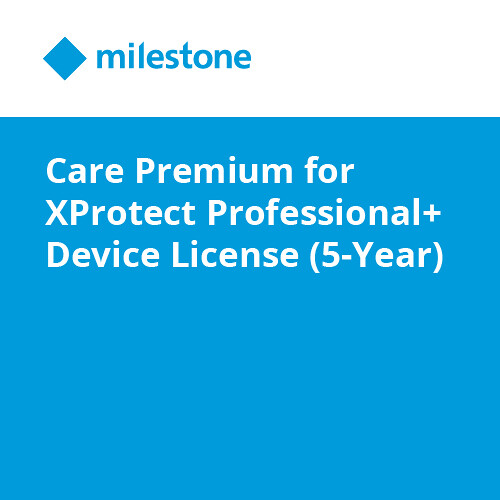 Milestone Care Premium for XProtect Professional+ Device License (5-Year)