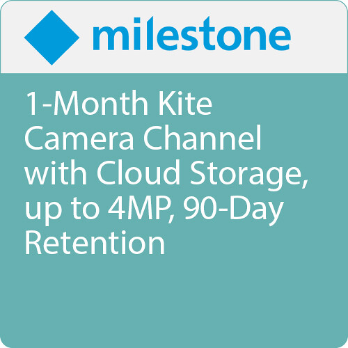 Milestone 1-Month Kite Camera Channel with Cloud Storage, up to 4MP, 90-Day Retention