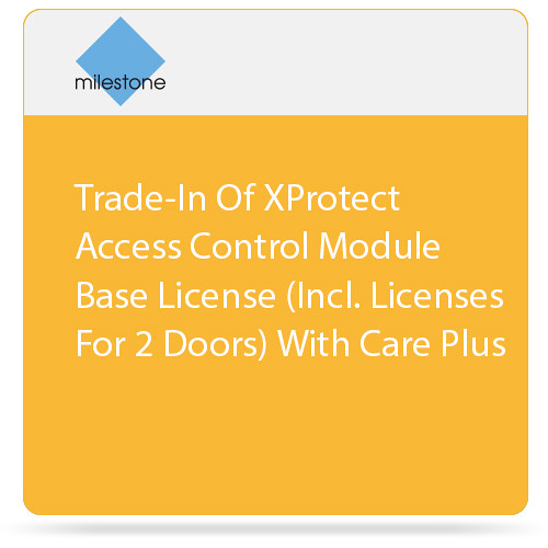 Milestone Trade-In of XProtect Access Control Module Base License with Care Plus (2 Doors)