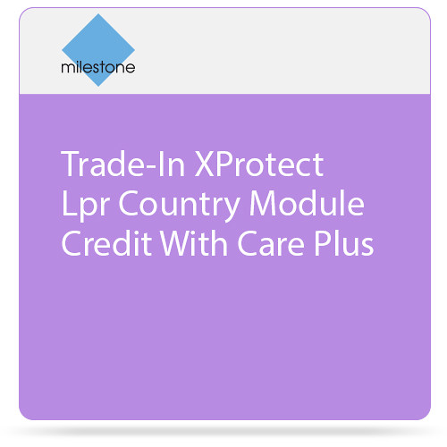 Milestone Trade-In of XProtect LPR Country Module License with Care Plus
