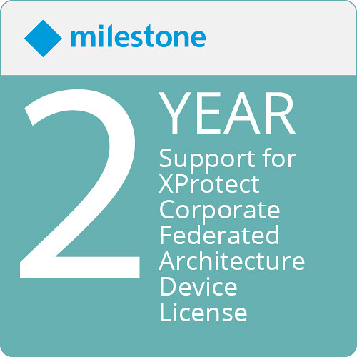 Milestone 2-Year SUP for XProtect Corporate Federated Architecture Device License