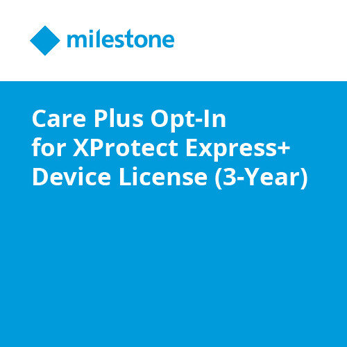 Milestone Care Plus Opt-In for XProtect Express+ Device License (3-Year)