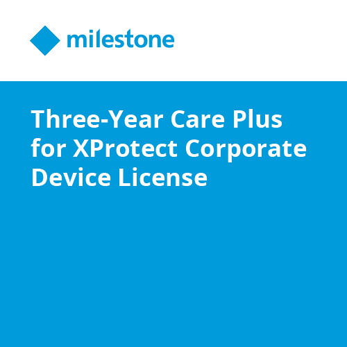 Milestone Three-Year Care Plus for XProtect Corporate Device License