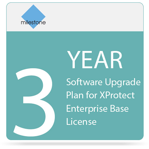 Milestone 3-Year Software Upgrade Plan for XProtect Enterprise Base License