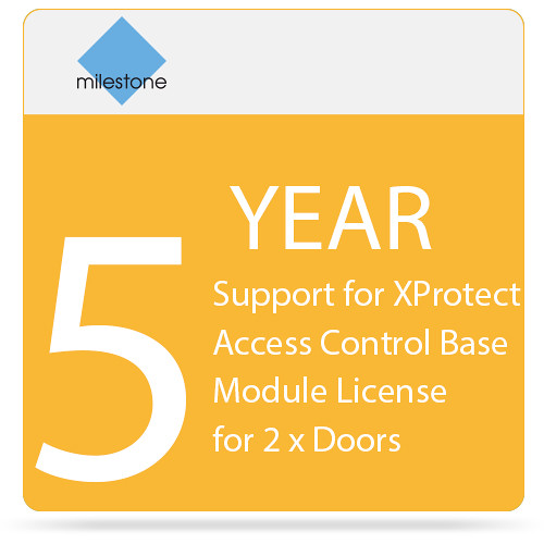 Milestone 5-Year SUP for XProtect Access Control Base Module License for 2 x Doors