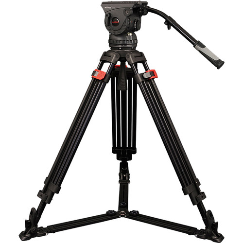 miliboo M15DL Pro Fluid Head & Aluminum Broadcast Tripod Set
