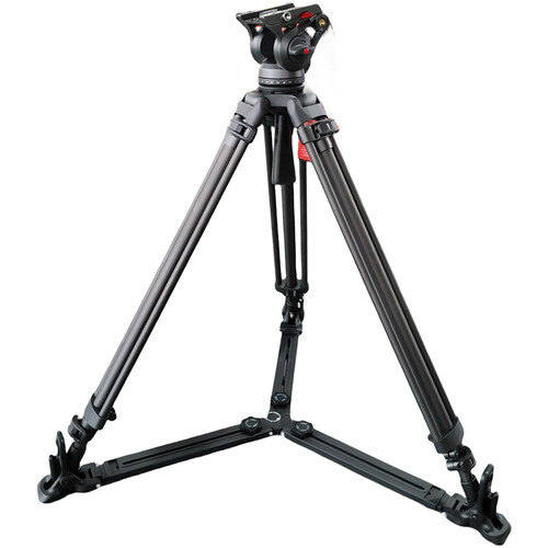 miliboo MTT606B Video Tripod with MYT802 II Fluid Head & Ground Spreader (Carbon Fiber)