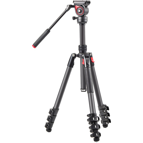 miliboo MUFA-BK Aluminum Tripod and Fluid Head Kit