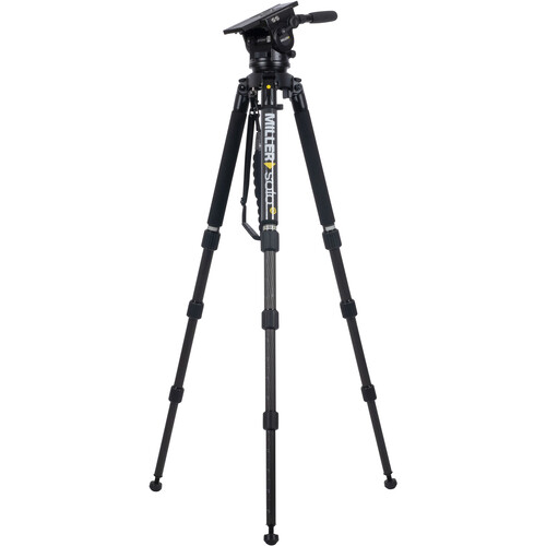 Miller Arrowx 5 2520 Solo-Q 100 3-Stage Carbon Fiber Tripod 3128