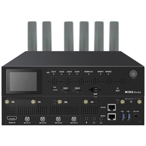 MiNE Media A321S 4-Channel Dual 5G Bonding SDI Video Decoder
