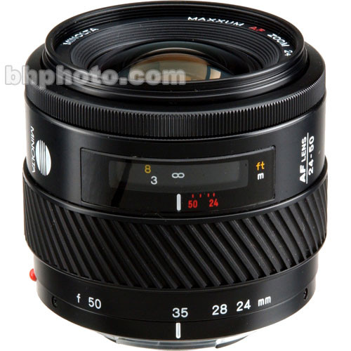 Minolta Zoom Wide Angle-Normal 24-50mm f/4.0 Maxxum AF Autofocus Lens