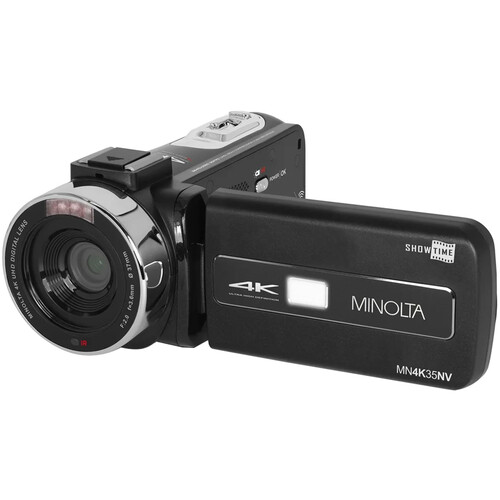 Minolta MN4K35NV UHD 4K IR Night Vision Camcorder MN4K35NV-BK