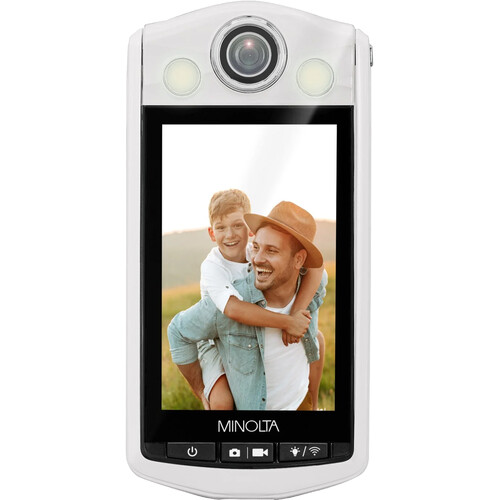Minolta MN4KFLIP Vlogging Camera with Selfie Stand