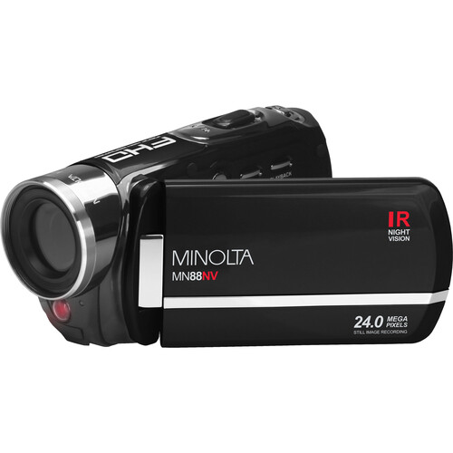 Minolta MN88NV Full HD Night Vision Digital Camcorder (Black)