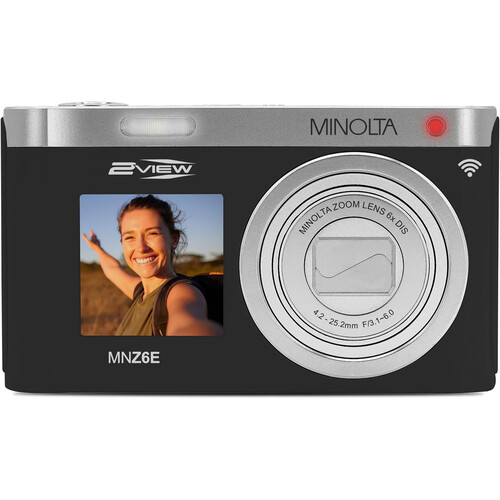 Minolta MNZ6E Dual Screen Digital Camera (Black) MNZ6E-BK B&H