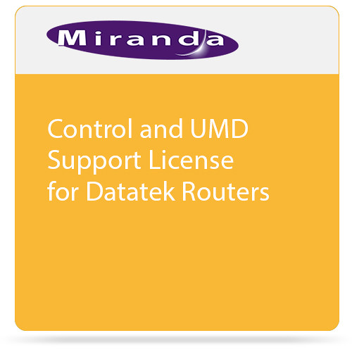 Grass Valley Control and UMD Support License for Datatek Routers