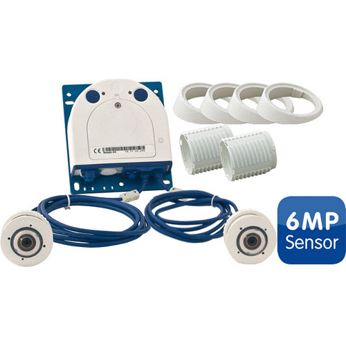 MOBOTIX S15D FlexMount Core 6MP Outdoor Network Camera with Two L10 Day Sensors