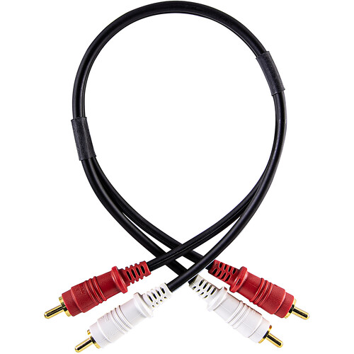 Mogami PuroFlex Dual RCA Male to Dual RCA Male Stereo Cable with Gold Plugs (6')