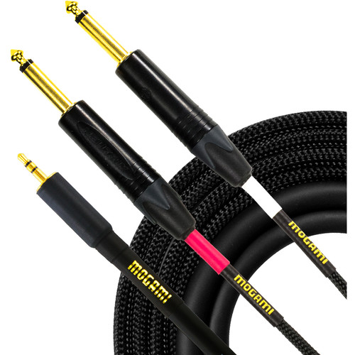 Mogami Gold 3.5mm TRS to Dual 1/4
