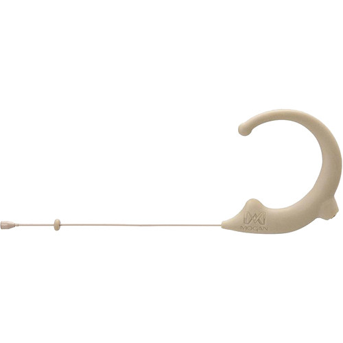 Mogan Standard Omni Earset Microphone with 4-Pin Locking Hirose Connector for Audio-Technica Transmitters (Beige)