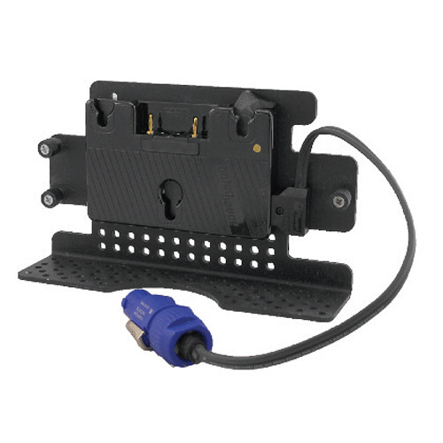 Mole-Richardson Battery Bracket with Cable (Gold Mount)