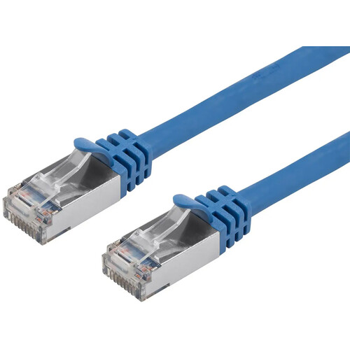 Monoprice Entegrade Cat 7 S/FTP Double-Shielded Ethernet Patch Cable (10', Blue)