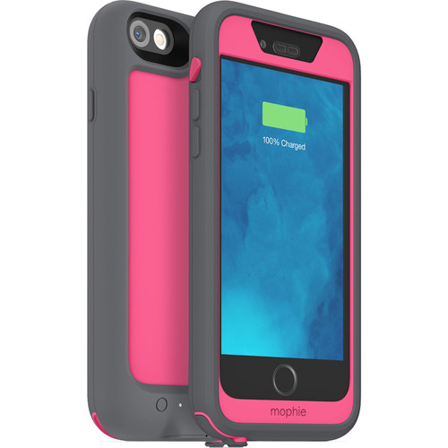 mophie juice pack H2PRO Waterproof Battery Case for iPhone 6/6s (Pink)