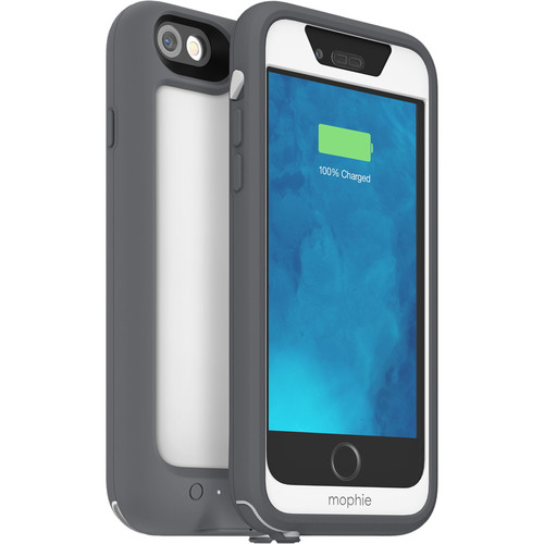 mophie juice pack H2PRO Waterproof Battery Case for iPhone 6/6s (White)