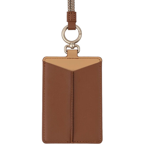 Moshi Flip ID/Badge Holder (Caramel Brown)
