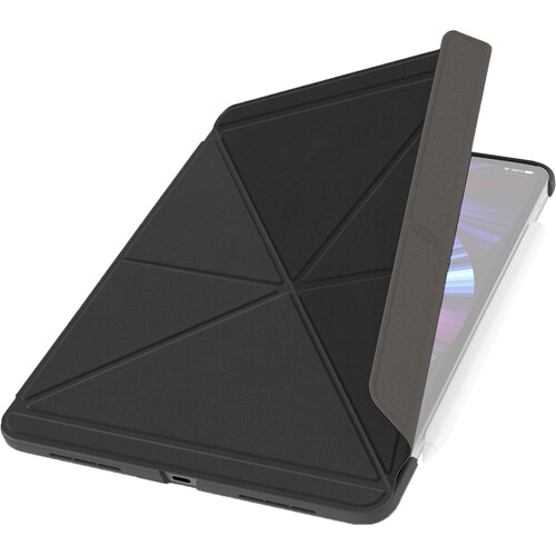 Moshi VersaCover Case with Folding Cover for 11" iPad Pro 1st to 3rd Gen (Charcoal Black)