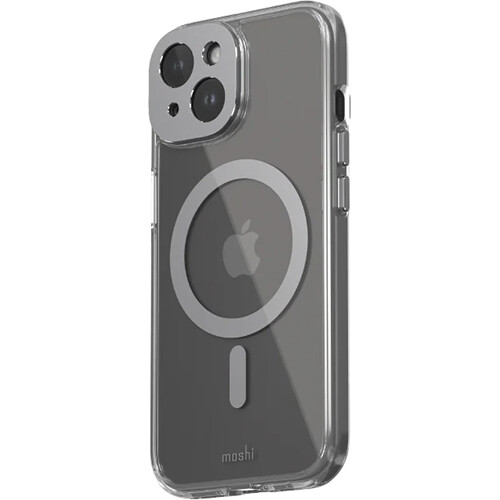 Moshi iGlaze Slim Hard-Shell MagSafe Case for iPhone 15 (Gray)