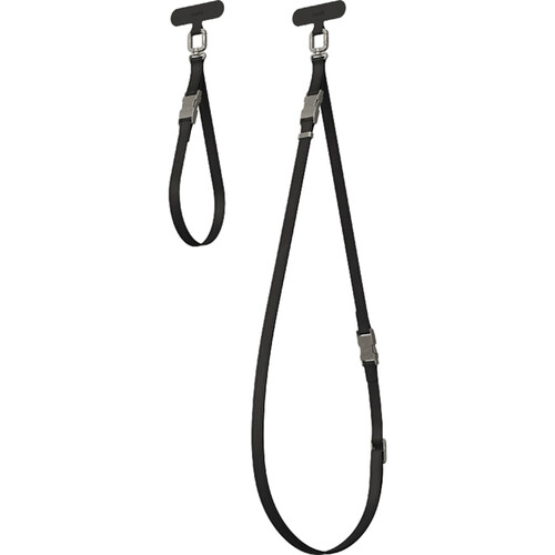 Moshi 2-in-1 Wrist & Body Smartphone Strap with Adapter (Midnight Black)