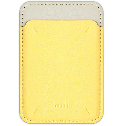 Moshi Magnetic Slim Phone Wallet (Cream Yellow)