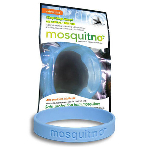 Mosquitno Mosquito Repellent Wristband (Large, Light Blue)