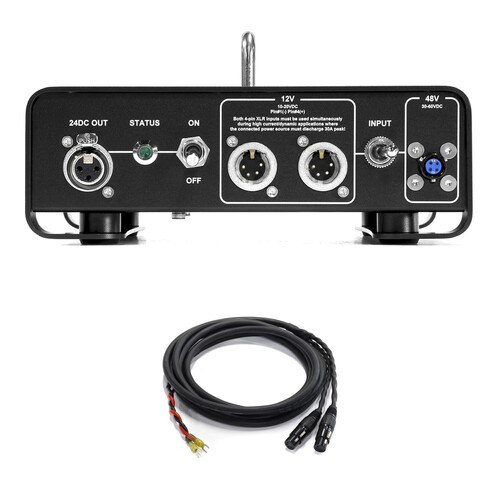 MotoCrane DC-3 Power Converter & Dual 4-Pin XLR Power Cable Kit for Revolt Smart Adapter